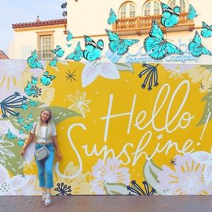 FREE PEOPLE CROPPED MINI BOOTCUT JEANS